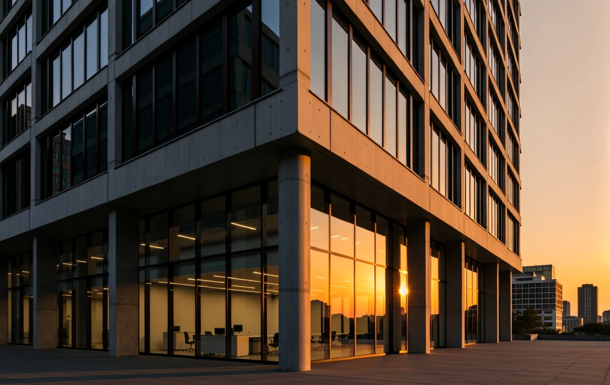 Modern financial building architecture